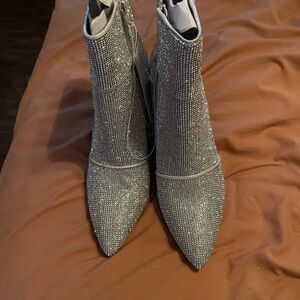 Elegant Silver Women's Boots